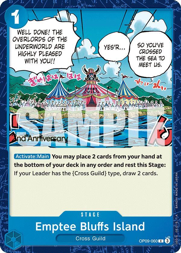 Emptee Bluffs Island OP09-060 (Emperors in the New World: 2nd Anniversary Tournament Cards) 
