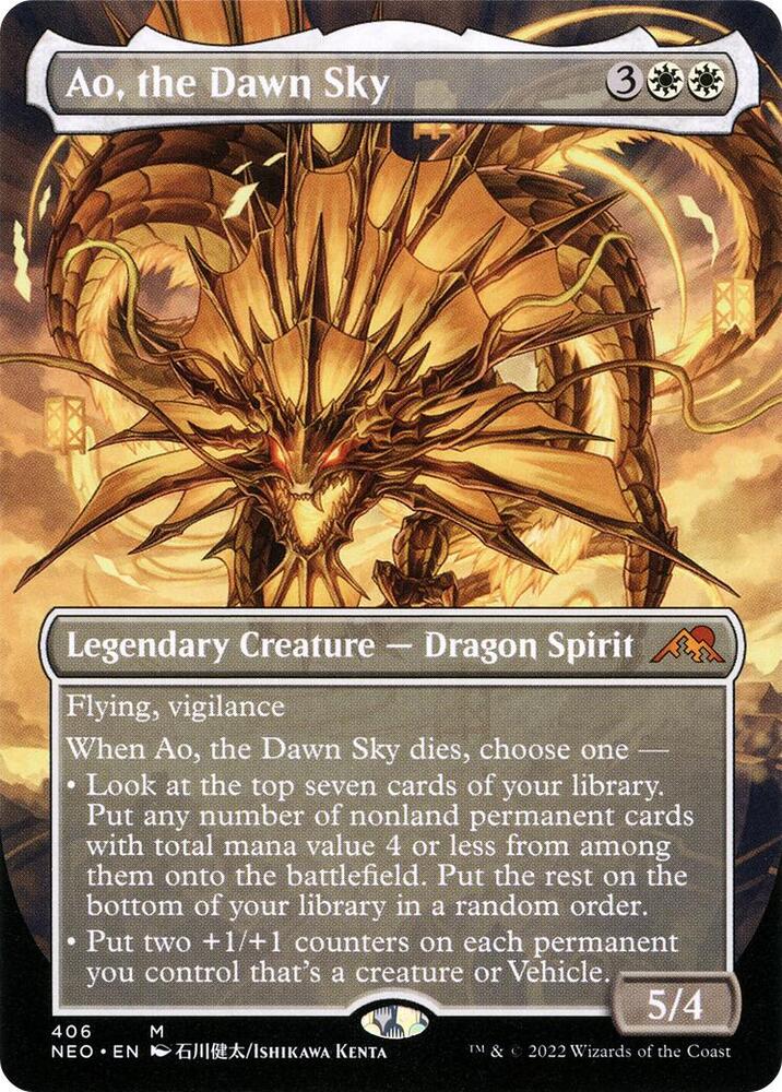 Ao, the Dawn Sky 406/302 (Kamigawa: Neon Dynasty)  - Showcase