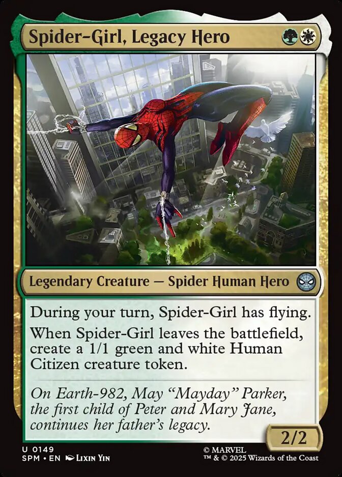 Spider-Girl, Legacy Hero 149/198 (Marvel's Spider-Man)  - Foil