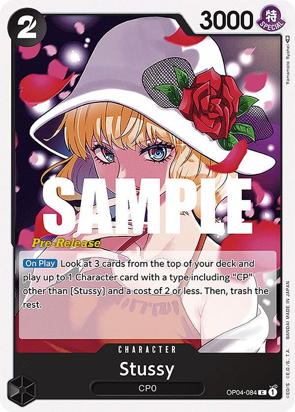Stussy OP04-084 (Kingdoms of Intrigue Pre-Release Cards) 
