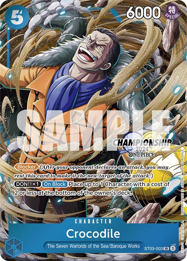 Crocodile (Celebration Pack 2024) ST03-003 (One Piece Promotion Cards)  - Foil