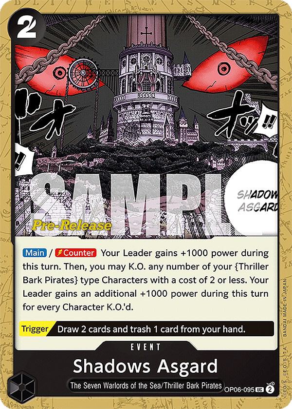 Shadows Asgard OP06-095 (Wings of the Captain Pre-Release Cards) 