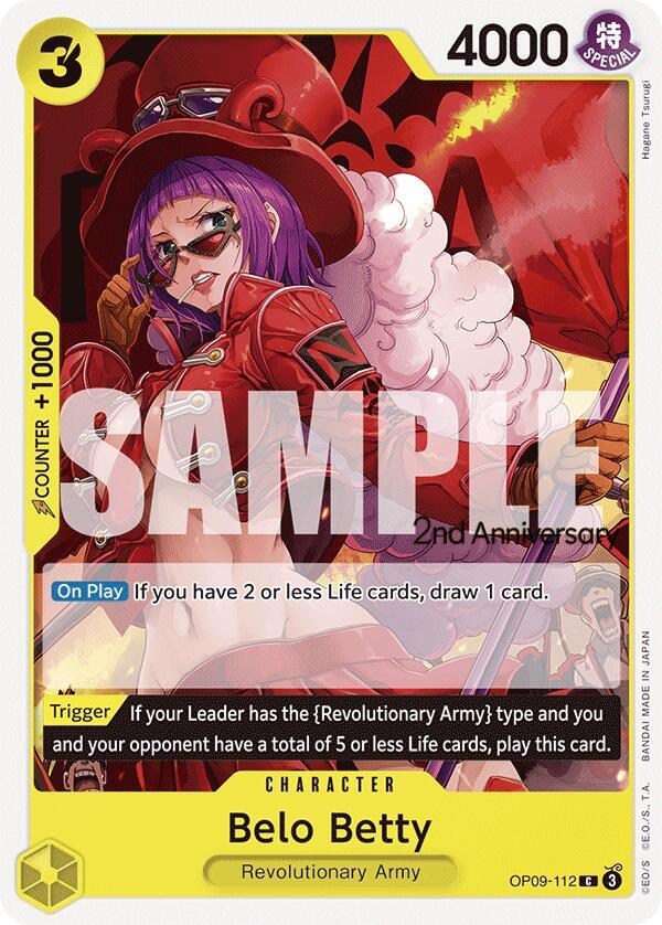 Belo Betty OP09-112 (Emperors in the New World: 2nd Anniversary Tournament Cards) 