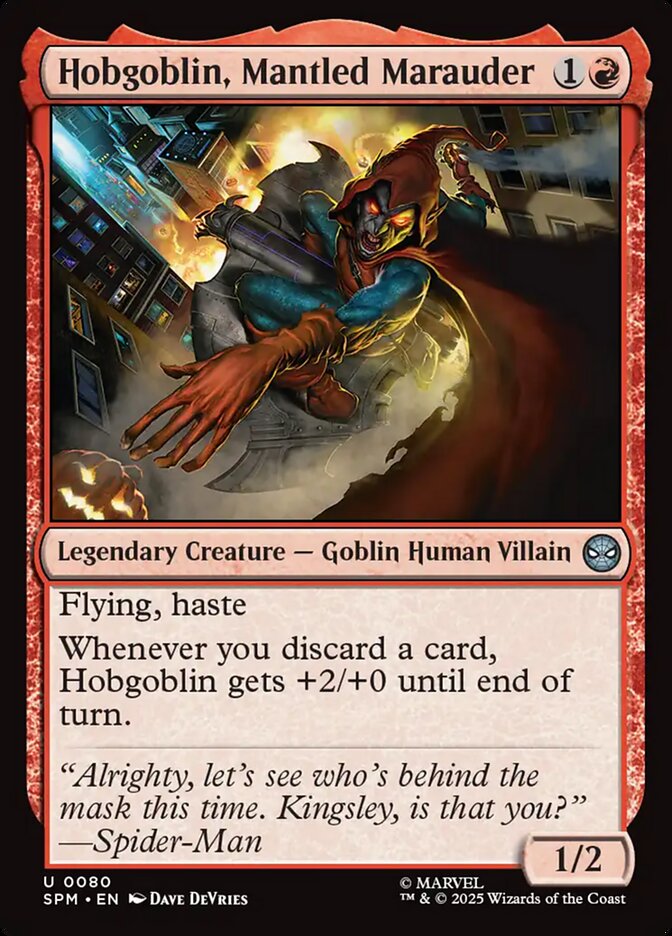 Hobgoblin, Mantled Marauder 80/198 (Marvel's Spider-Man)  - Foil