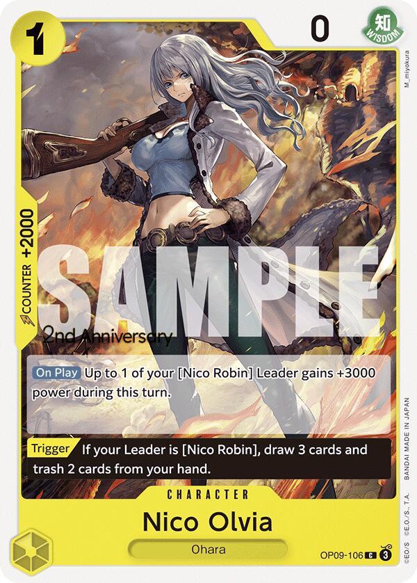 Nico Olvia OP09-106 (Emperors in the New World: 2nd Anniversary Tournament Cards) 