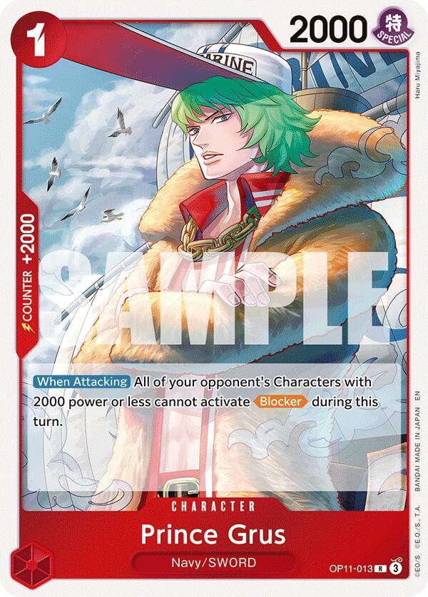 Prince Grus OP11-013 (A Fist of Divine Speed)  - Foil