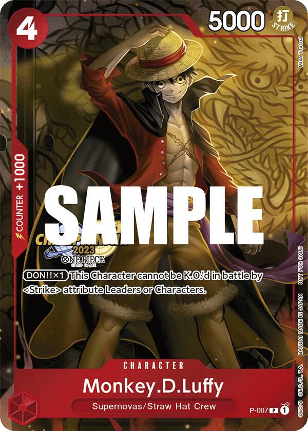 MonkeyDLuffy 007 CS 2023 Celebration Pack P-007 (One Piece Promotion Cards)  - Foil