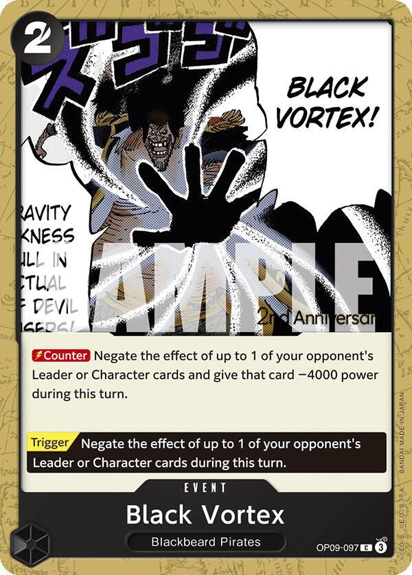 Black Vortex OP09-097 (Emperors in the New World: 2nd Anniversary Tournament Cards) 
