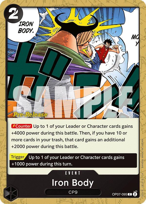 Iron Body OP07-095 (500 Years in the Future Pre-Release Cards) 