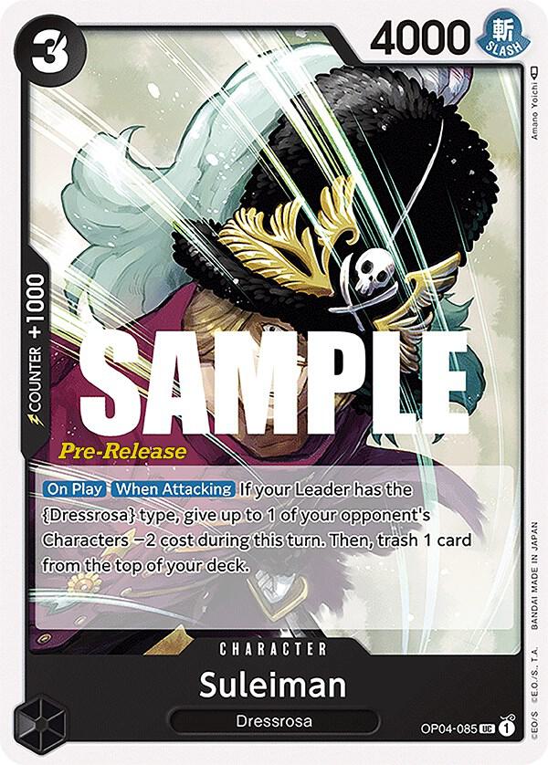 Suleiman OP04-085 (Kingdoms of Intrigue Pre-Release Cards) 