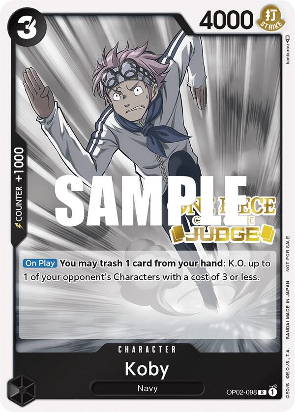 Koby (Judge) OP02-098 (One Piece Promotion Cards)  - Foil