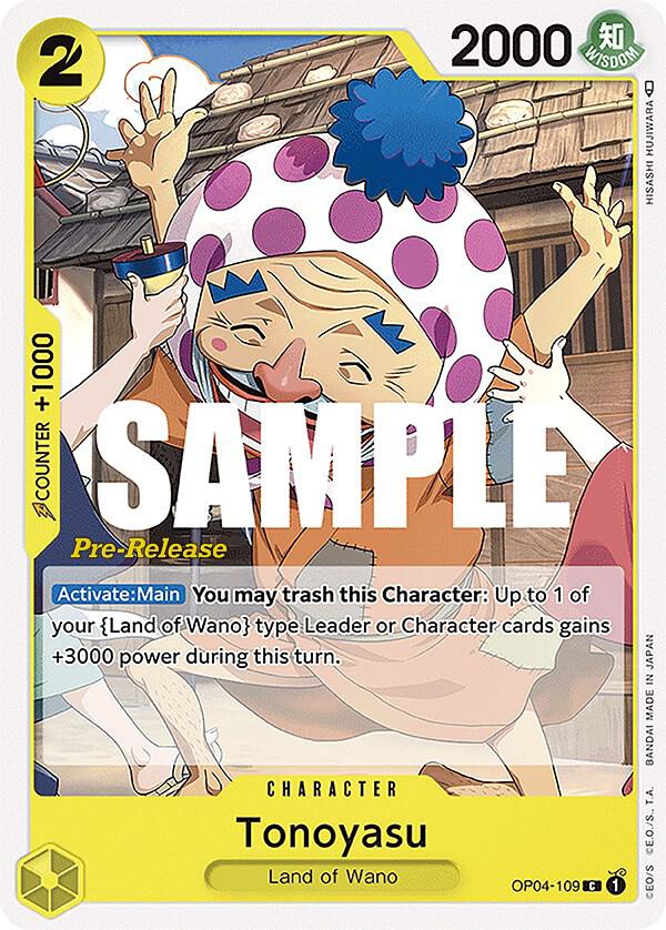 Tonoyasu OP04-109 (Kingdoms of Intrigue Pre-Release Cards) 