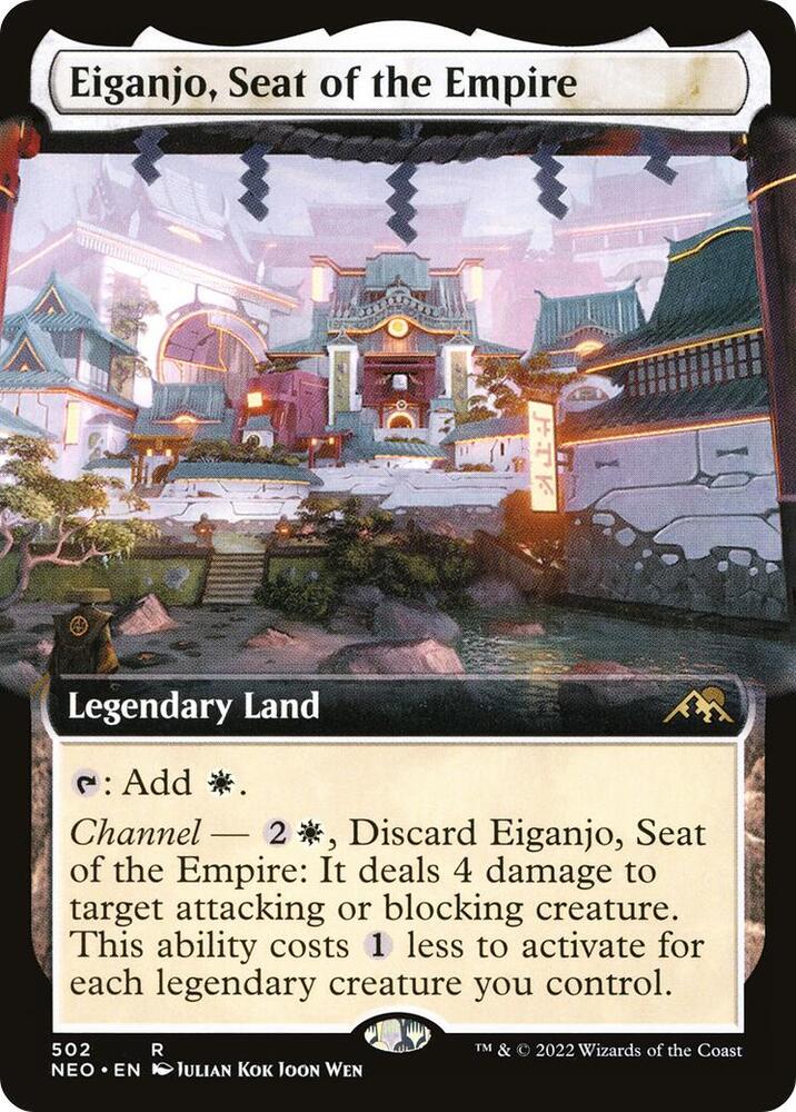 Eiganjo, Seat of the Empire 502 (Kamigawa: Neon Dynasty)  - Extended Art
