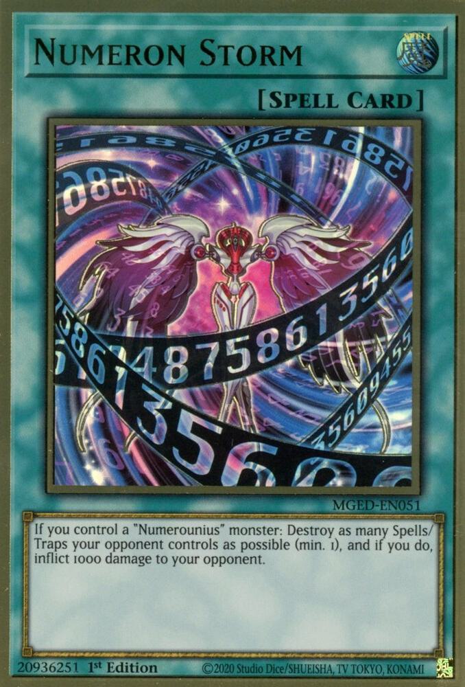 Numeron Storm MGED-EN051 (Maximum Gold: El Dorado)  - 1st Edition