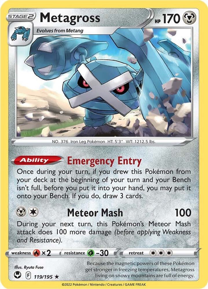 Metagross 119/195 (SWSH12: Silver Tempest)  - Holofoil
