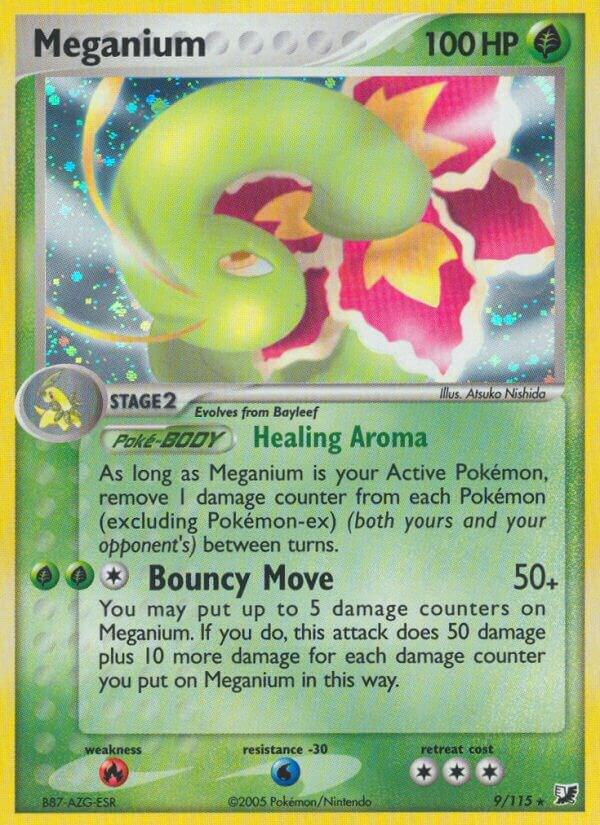 Meganium 9/115 (EX Unseen Forces)  - Holofoil