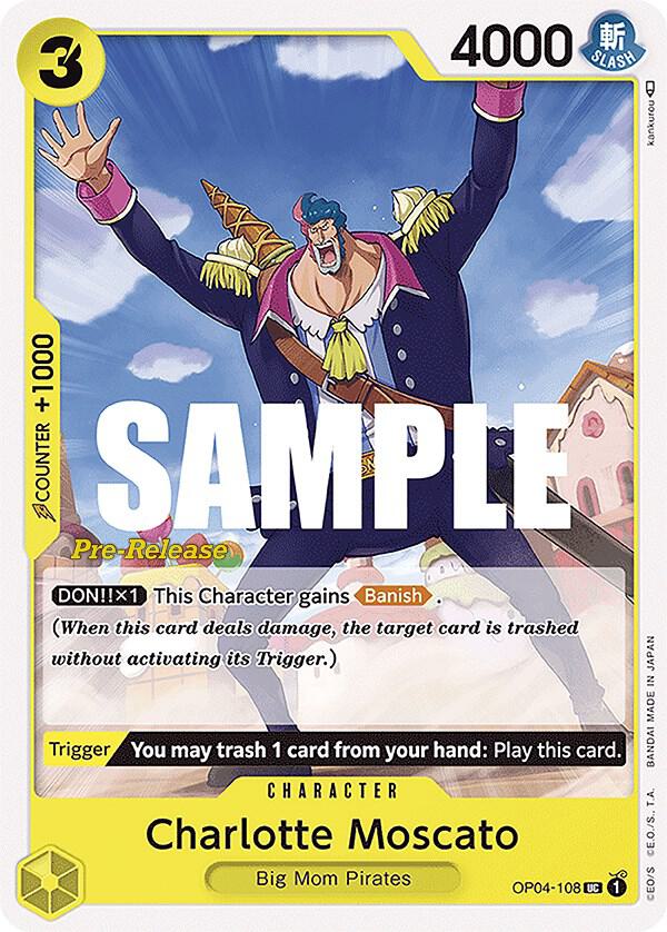 Charlotte Moscato OP04-108 (Kingdoms of Intrigue Pre-Release Cards) 