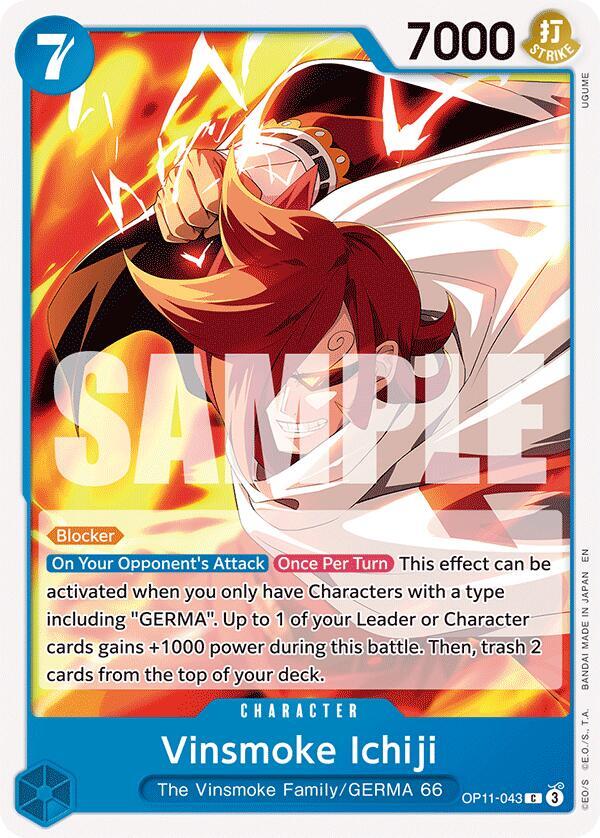 Vinsmoke Ichiji OP11-043 (A Fist of Divine Speed) 