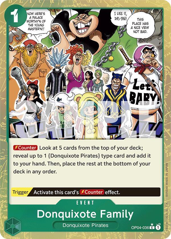 Donquixote Family OP04-036 (Premium Booster -The Best-)  - Textured Foil