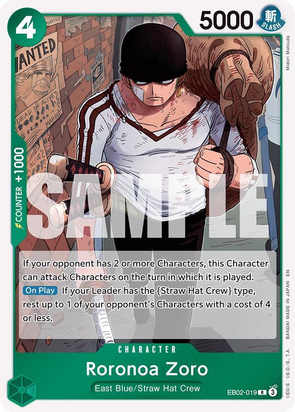 Roronoa Zoro EB02-019 (Extra Booster: Anime 25th Collection)  - Foil