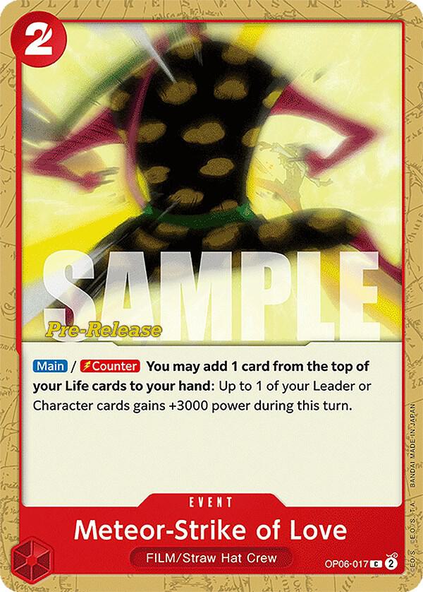 Meteor Strike of Love OP06-017 (Wings of the Captain Pre-Release Cards) 