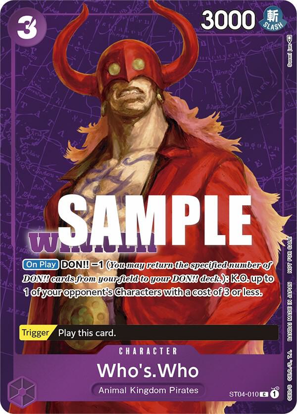 WhosWho Tournament Pack Vol 3 Winner ST04-010 (One Piece Promotion Cards)  - Foil