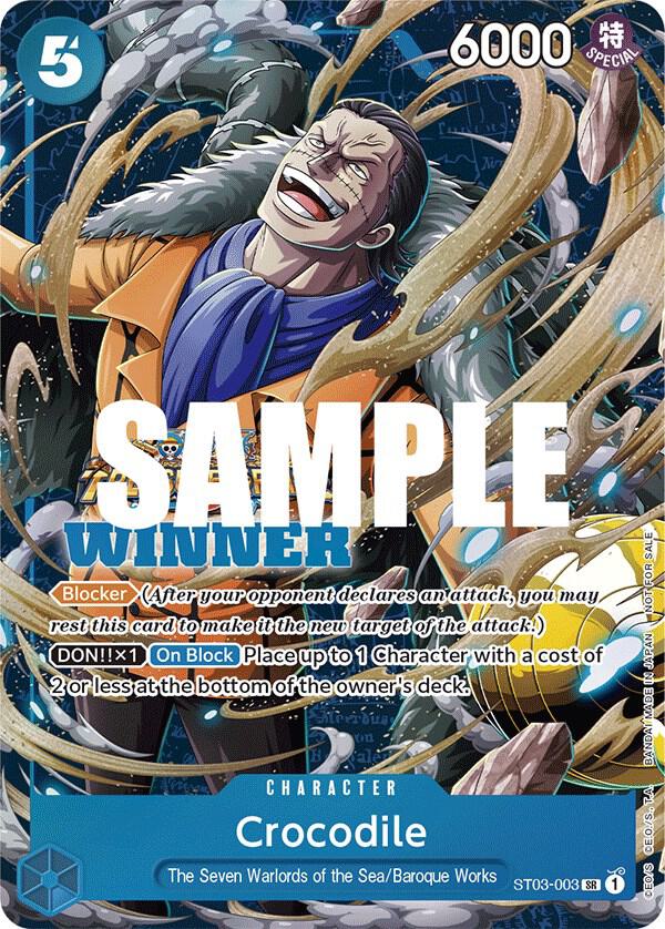 Crocodile (Winner Pack Vol.5) ST03-003 (One Piece Promotion Cards)  - Foil
