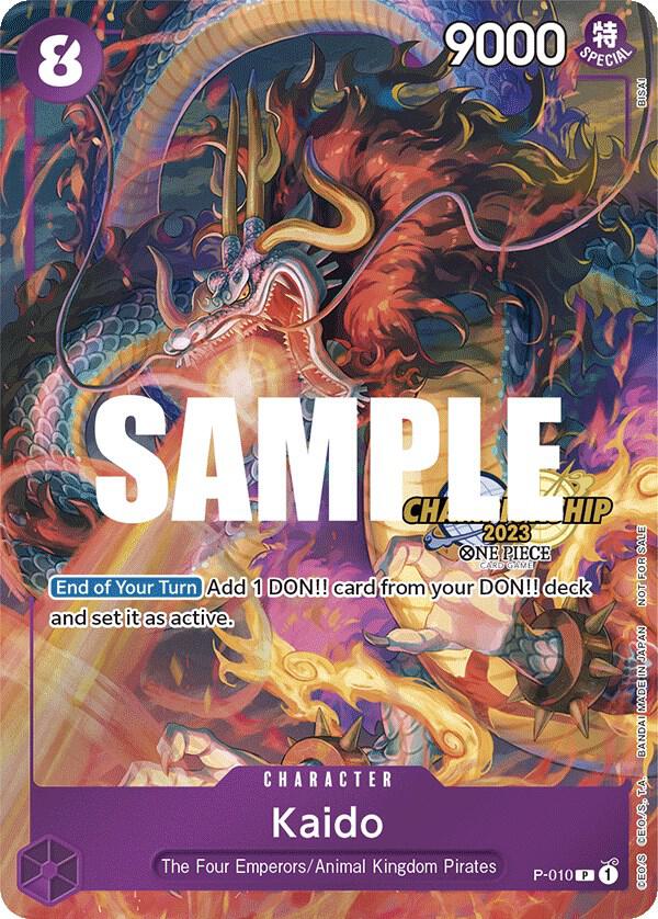 Kaido CS 2023 Celebration Pack P-010 (One Piece Promotion Cards)  - Foil