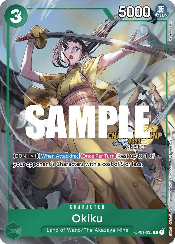 Okiku (2023 Celebration Pack) OP01-035 (One Piece Promotion Cards)  - Foil