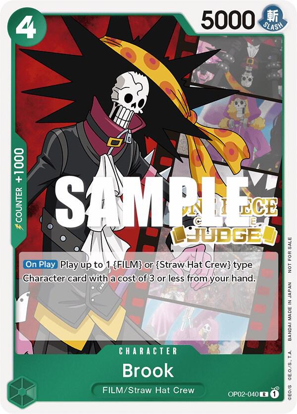 Brook Judge Pack Vol 2 OP02-040 (One Piece Promotion Cards)  - Foil
