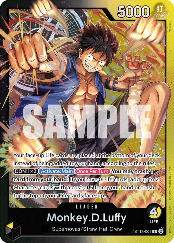 Monkey.D.Luffy ST13-003 (Ultra Deck: The Three Brothers)  - Foil