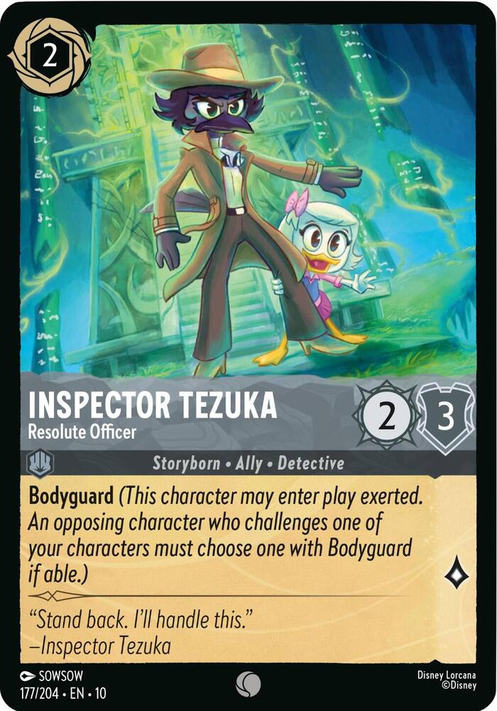 Inspector Tezuka, Resolute Officer 177/204 (Whispers in the Well)  - Cold Foil