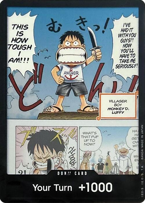 DON!! (Young Luffy Devil Fruits Collection Vol.1)  (One Piece Promotion Cards)  - Foil