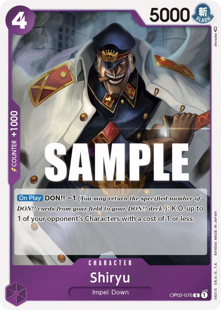 Shiryu OP02-076 (Paramount War)  - Foil
