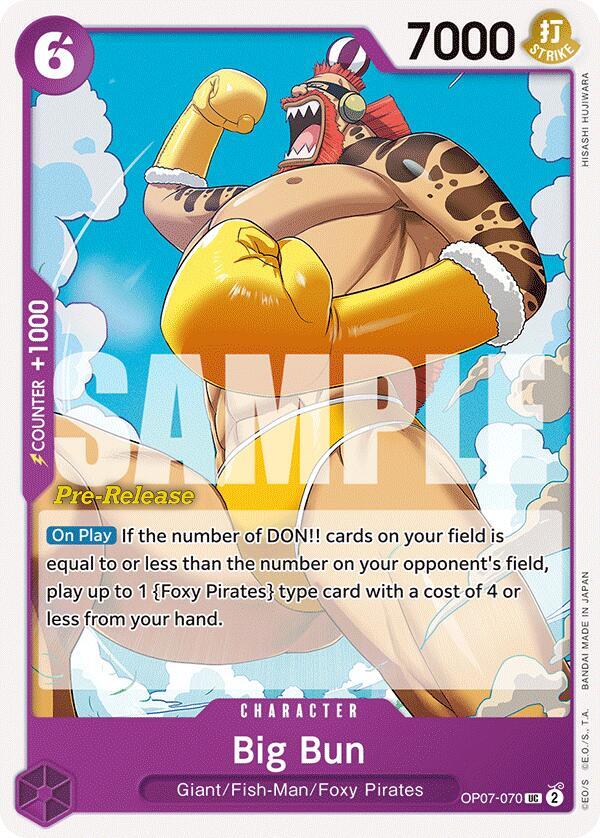 Big Bun OP07-070 (500 Years in the Future Pre-Release Cards) 