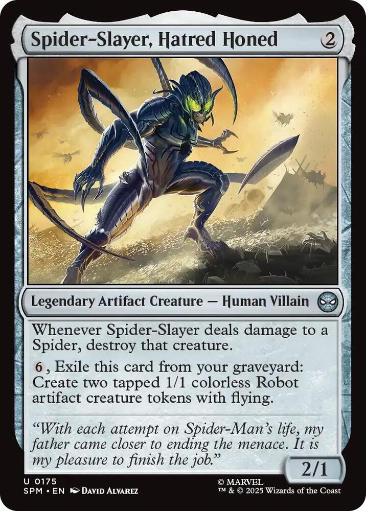 Spider-Slayer, Hatred Honed 175/198 (Marvel's Spider-Man)  - Foil