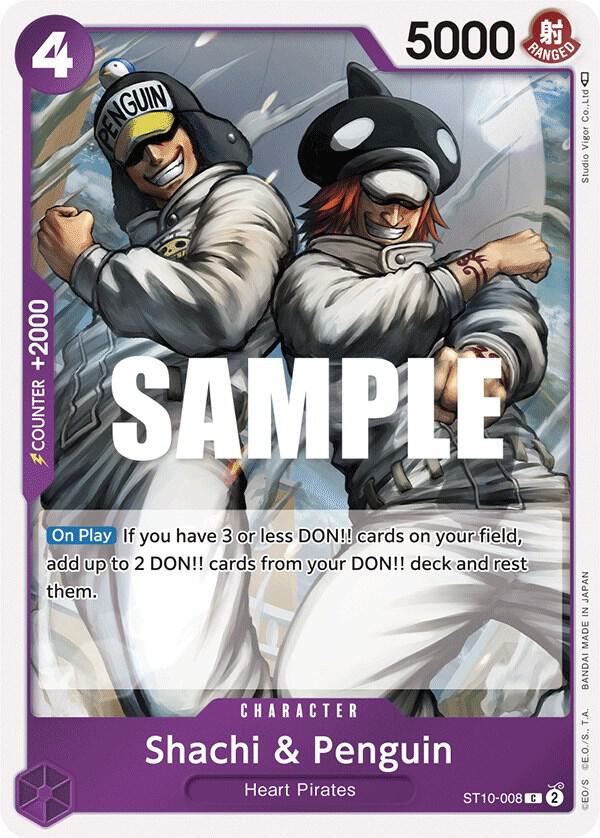 Shachi & Penguin ST10-008 (Ultra Deck: The Three Captains)  - Foil