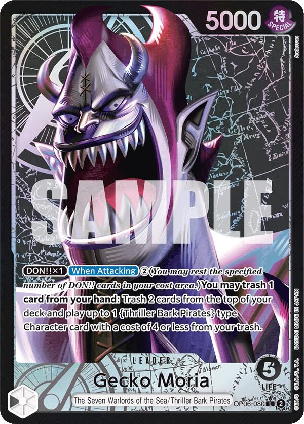 Gecko Moria OP06-080 (Wings of the Captain)  - Alternate Art Foil