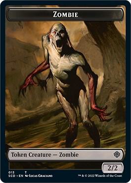 Zombie Zombie Army Double Sided Token 13 // 14 (Starter Commander Decks) 