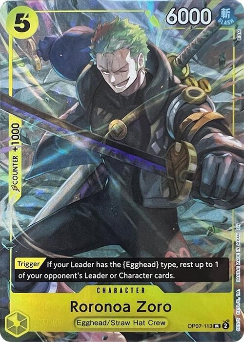 Roronoa Zoro Illustration Box Vol3 OP07-113 (One Piece Promotion Cards)  - Foil