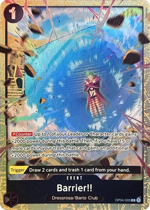 Barrier (PCC Vol.2) OP04-095 (One Piece Promotion Cards)  - Alternate Art Foil