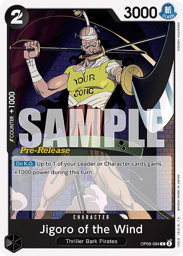 Jigoro of the Wind OP06-084 (Wings of the Captain Pre-Release Cards) 