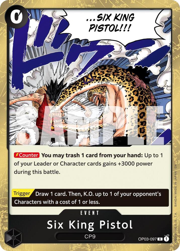 Six King Pistol (Reprint) OP03-097 (Premium Booster -The Best- Vol. 2)  - Foil