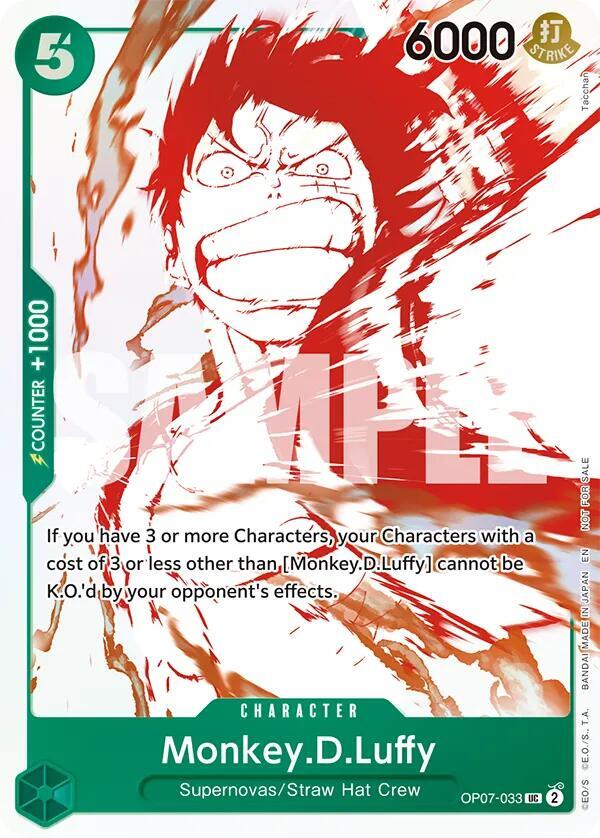 MonkeyDLuffy OP07 033 3rd Anniversary Treasure Campaign Pack OP07-033 (One Piece Promotion Cards)  - Foil