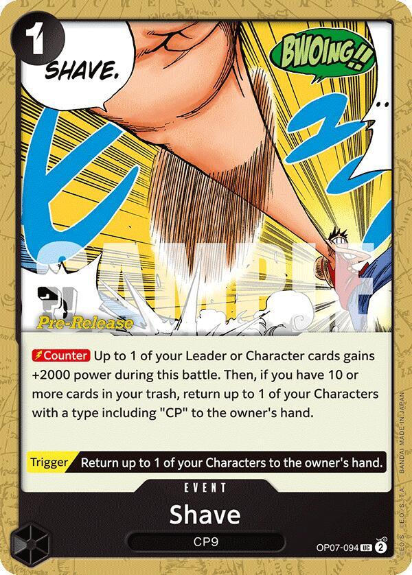 Shave OP07-094 (500 Years in the Future Pre-Release Cards) 