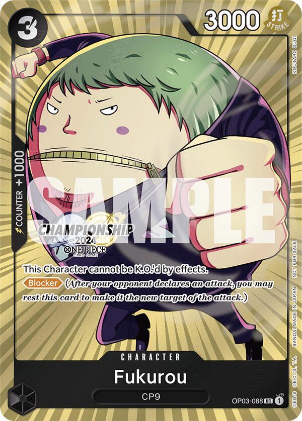 Fukurou CS 2024 Celebration Pack OP03-088 (One Piece Promotion Cards)  - Foil