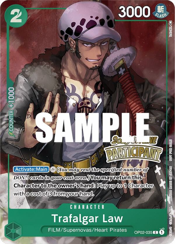 Trafalgar Law (Offline Regional 2023 Participant) OP02-035 (One Piece Promotion Cards)  - Foil