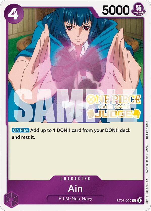 Ain (Judge Pack Vol.4) ST05-002 (One Piece Promotion Cards)  - Foil