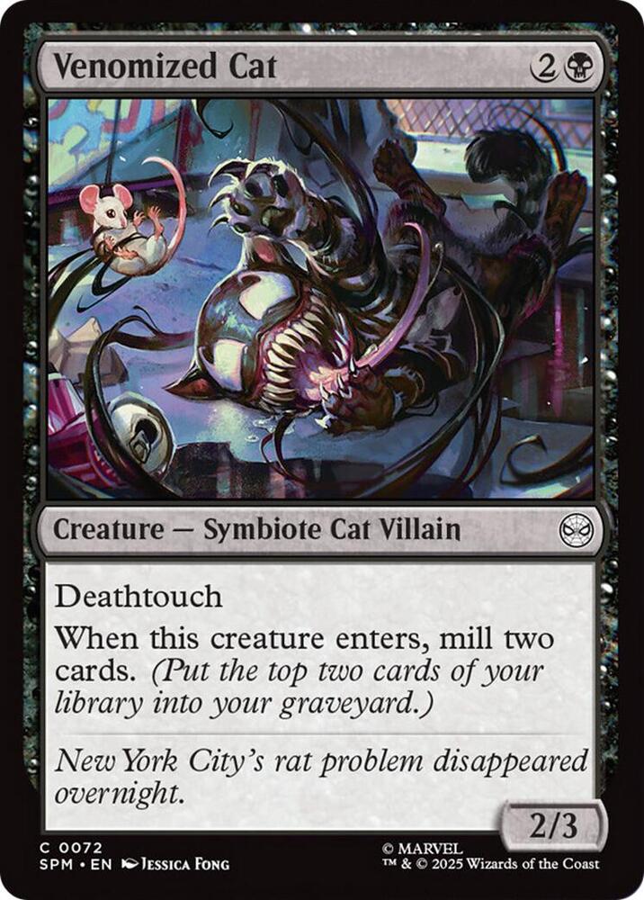 Venomized Cat 72 (Marvel's Spider-Man)  - Foil