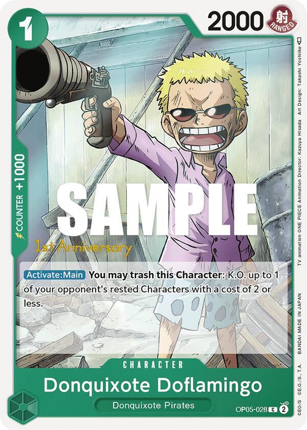 Donquixote Doflamingo OP05-028 (Awakening of the New Era: 1st Anniversary Tournament Cards) 